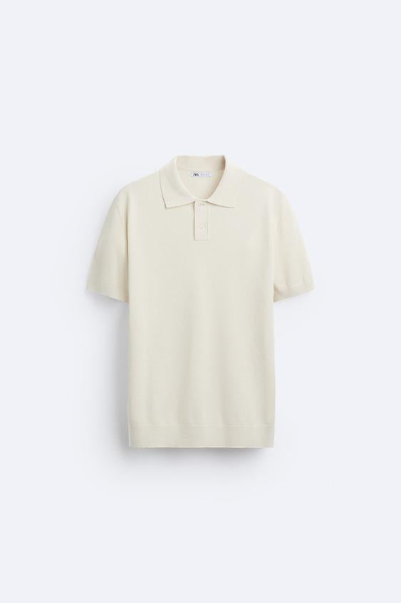 Beige Polo T-shirt