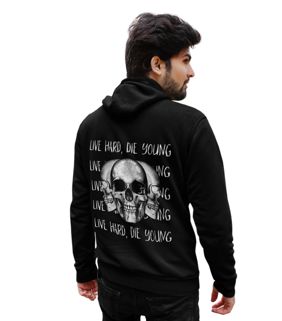 HD Live Hard Hoodie