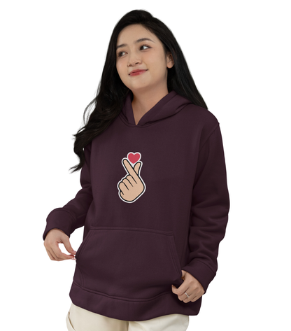 HD Finger Heart Hoodie