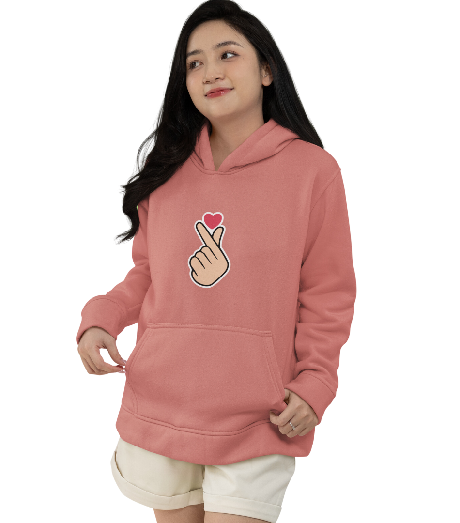 HD Finger Heart Hoodie