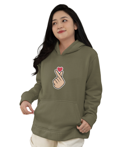 HD Finger Heart Hoodie