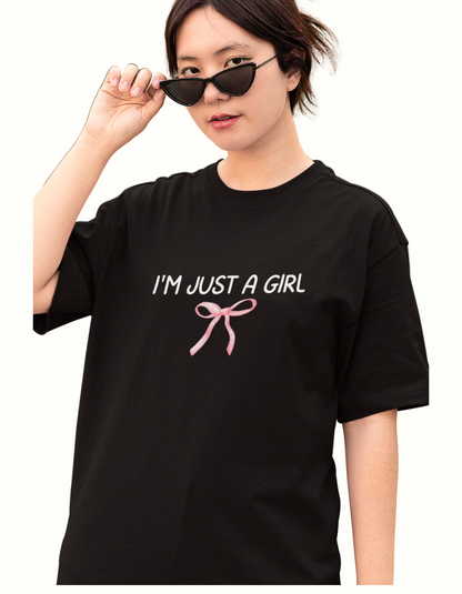 OS Just A Girl T-shirt