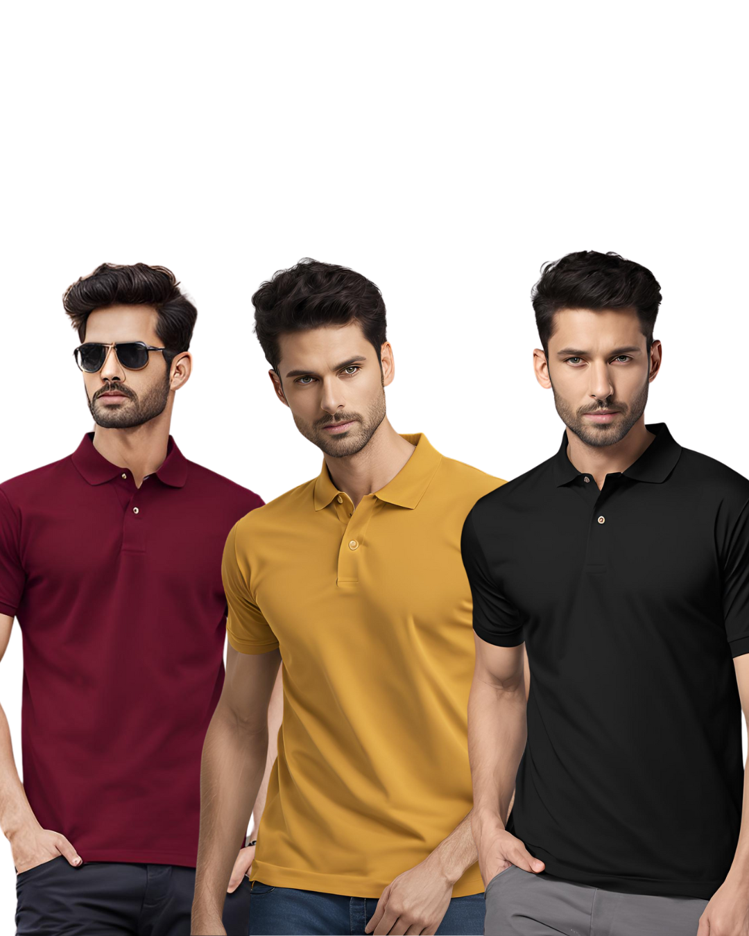 Quality Men's Polo T-Shirt - Pack of 7