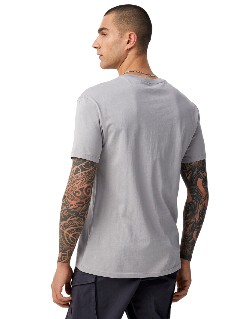 Half Sleeves Round Neck Grey T-Shirt