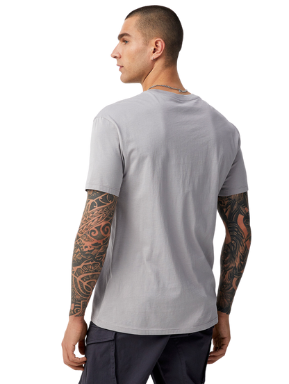 Half Sleeves Round Neck Grey T-Shirt