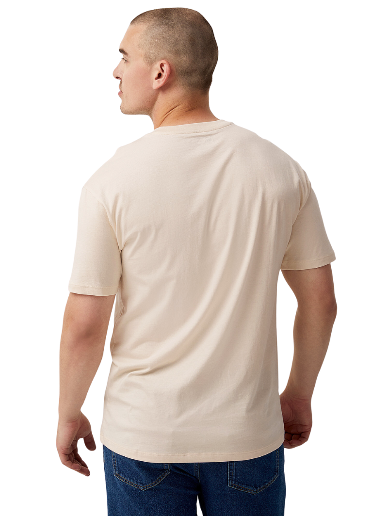 Half Sleeves Round Neck White T-Shirt
