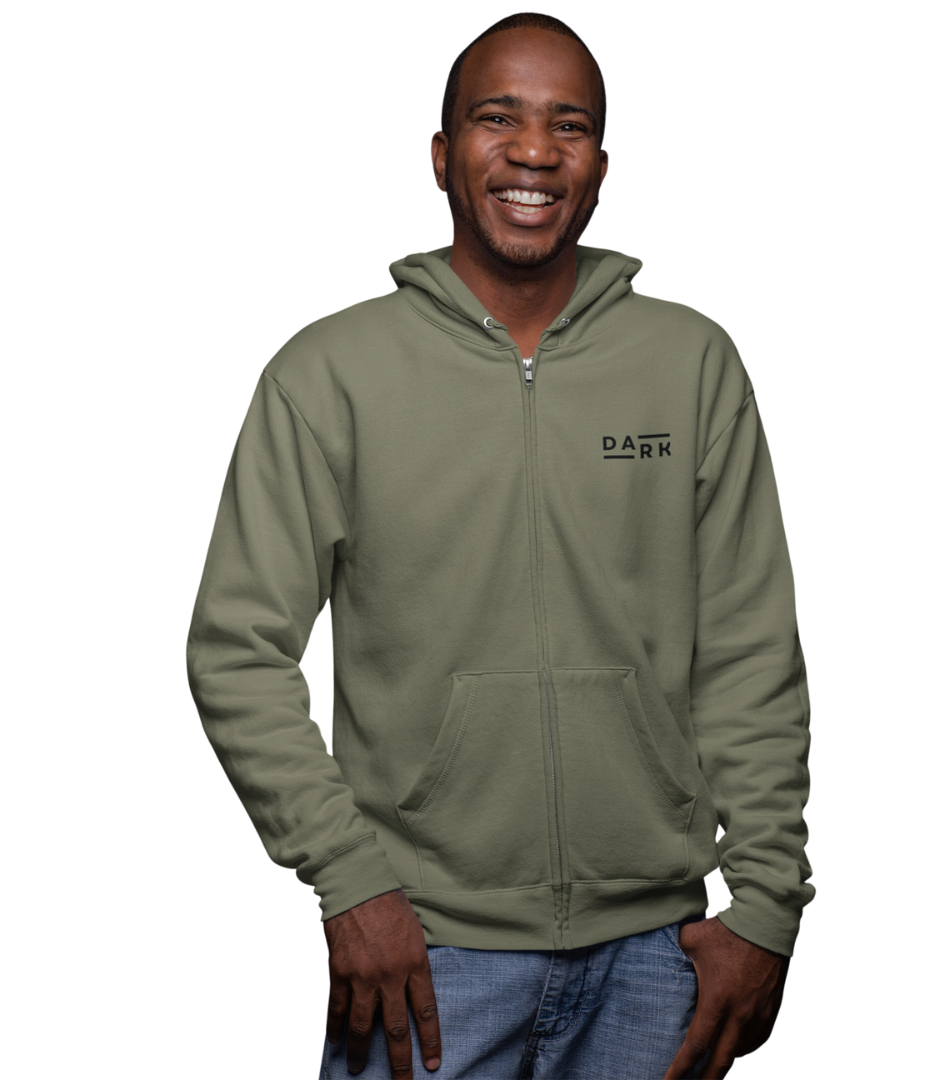 HD Dark Zipper Hoodie