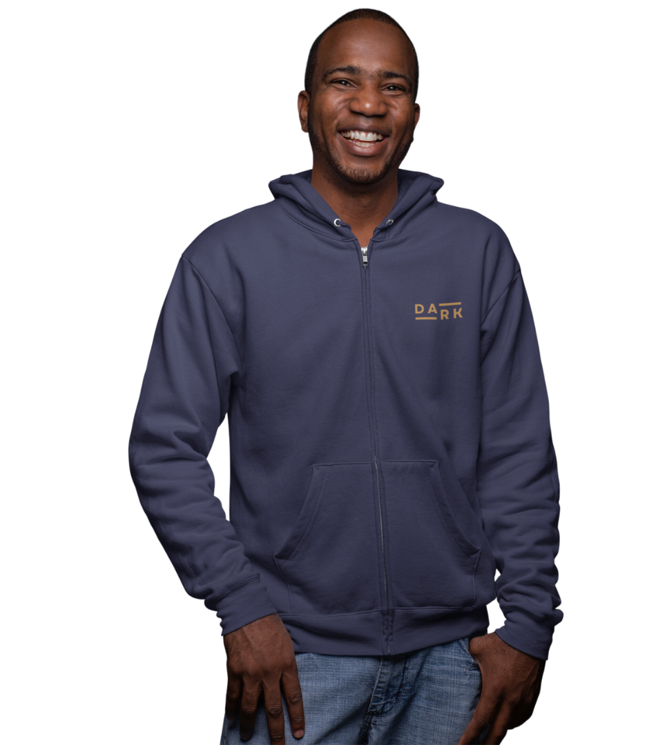 HD Dark Zipper Hoodie