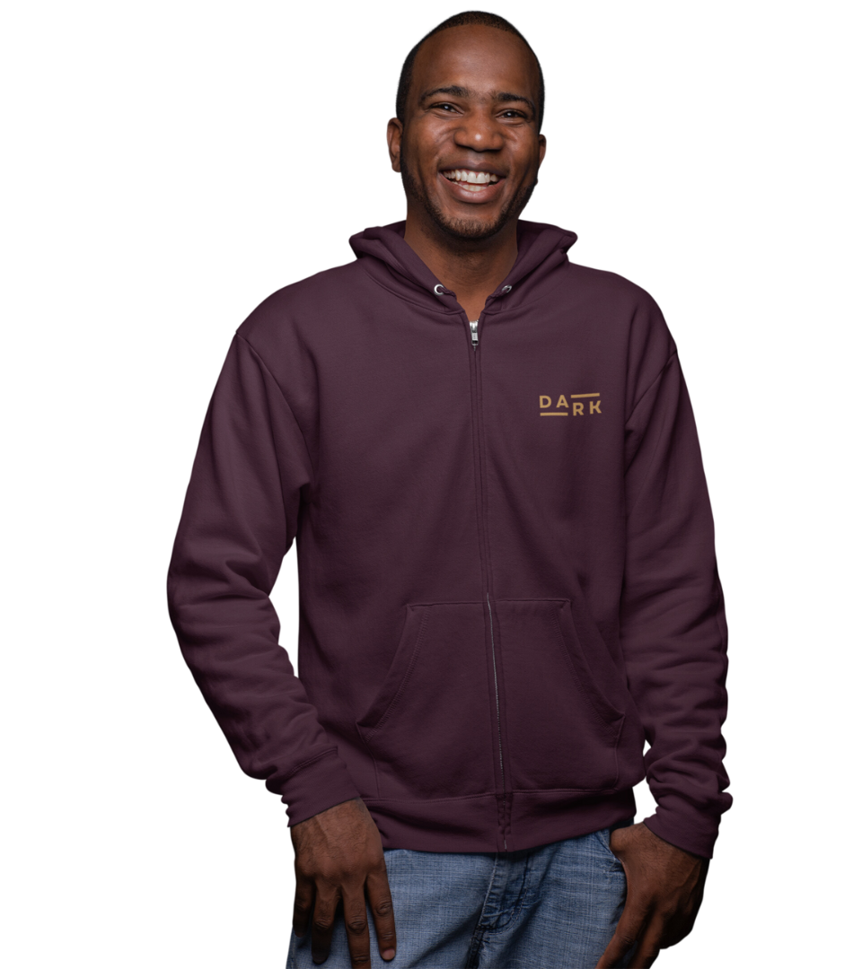 HD Dark Zipper Hoodie