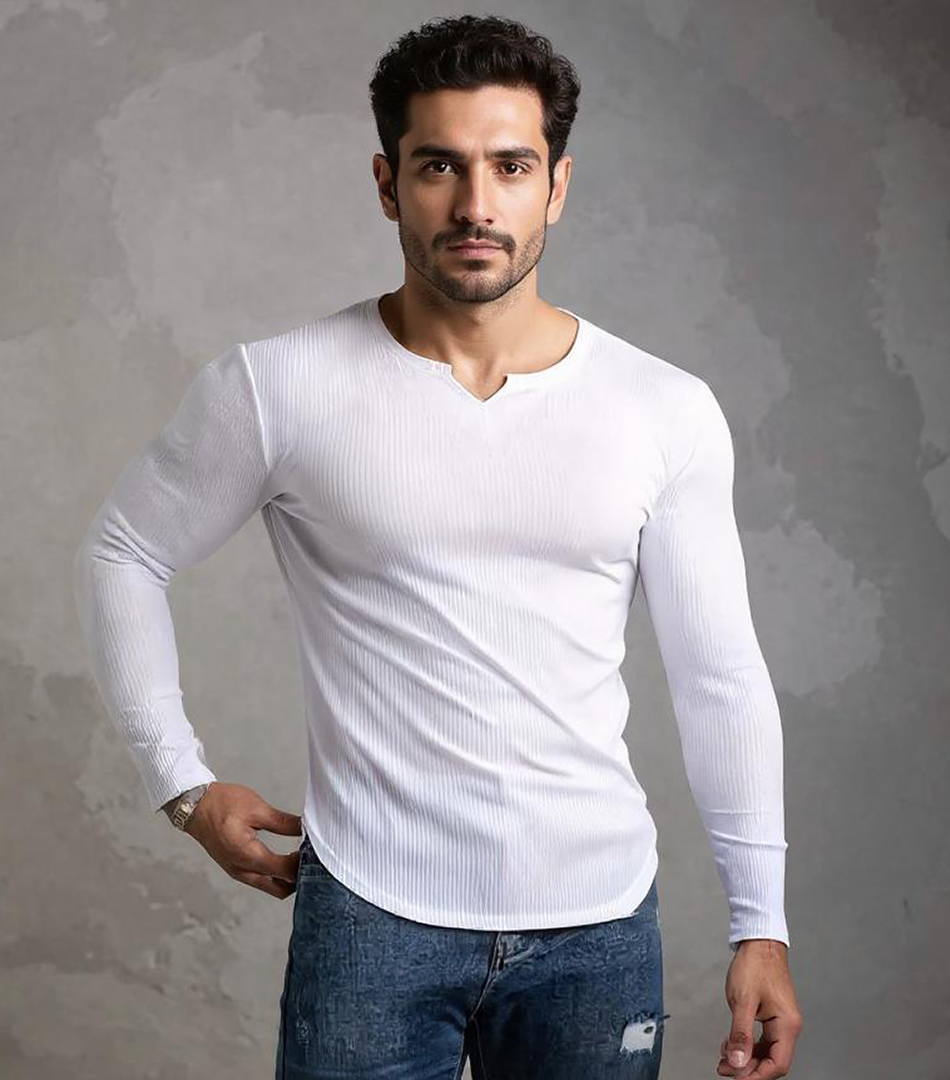 Dark Eagle Stretch Long Sleeve V-Tee