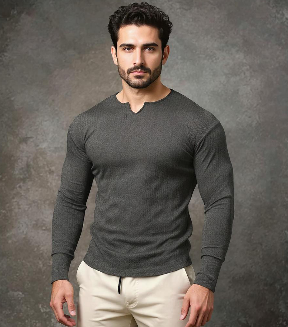 Dark Eagle Stretch Long Sleeve V-Tee