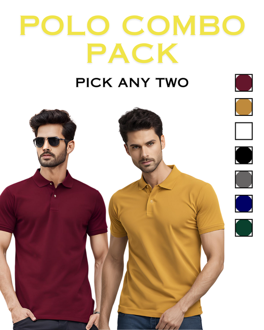 Quality Men's Polo T-Shirt - Pack of 2